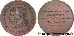 ALEMANIA Médaille, 200e anniversaire des frères Humboldt