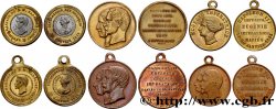 SECOND EMPIRE Lot de 6 médaillettes, Mariage de Napoléon III et Eugénie