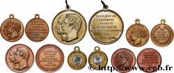 SECOND EMPIRE Lot de 6 médaillettes, Mariage de Napoléon III et Eugénie TTB