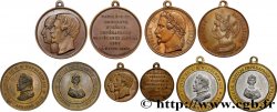 SECOND EMPIRE Lot de 5 médaillettes, Mariage de Napoléon III et Eugénie