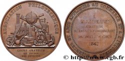 SEGUNDO IMPERIO FRANCES Médaille de récompense, Association philotechnique, Conseil d’enseignement