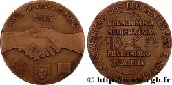 PORTUGAL Médaille, Collaboration des handicapées des armées, Exposition numismatique et philatélique