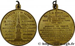 TROISIÈME RÉPUBLIQUE Médaille, à la mémoire des mobiles et francs-tireurs des Deux-Sèvres