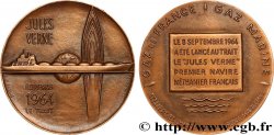 FUNFTE FRANZOSISCHE REPUBLIK Médaille, Le Jules Verne, premier navire méthanier