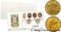 CINQUIÈME RÉPUBLIQUE Enveloppe “Timbre médaille”, Bicentenaire de la Révolution Française
