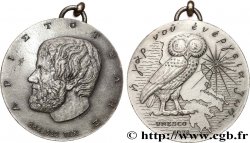 SCIENCES & SCIENTIFIQUES Médaille, UNESCO, Aristote