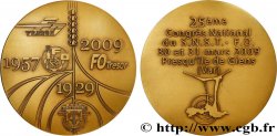QUINTA REPUBLICA FRANCESA Médaille, 25e congrès national du S. N. S. T. - F. O.