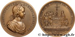 LOUIS XIV  THE SUN KING  Médaille, Alliance avec les Suisses, refrappe