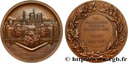 TROISIÈME RÉPUBLIQUE Médaille, Paris et l’île de la Cité par Pierre Turin, VIIe Chmpionnat d’Europe de Basket-ball