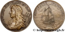 LOUIS XIV LE GRAND OU LE ROI SOLEIL Médaille, Rétablissement de la navigation, refrappe, Grande semaine maritime