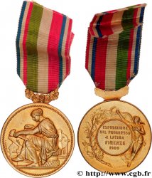 ITALIE - VICTOR EMMANUEL III Médaille, Exposition du progrès