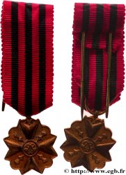 BÉLGICA Médaille, Service civique pour ancienneté, Miniature