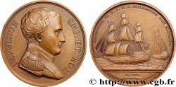 LES CENT JOURS / THE HUNDRED DAYS Médaille, Reddition de Napoléon, refrappe