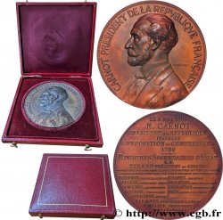 TERZA REPUBBLICA FRANCESE Médaille, Sadi Carnot, Inauguration de l’exposition du centenaire de 1789