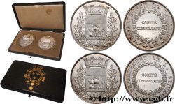 LOUIS-PHILIPPE Ier Coffret de 2 médailles, Comité consultatif, département de la Seine SUP+