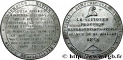 SECOND REPUBLIC Médaille, Exposition des théories de Proudhon