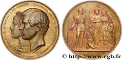 PORTUGAL - ROYAUME DU PORTUGAL - PIERRE V Médaille, Mariage du roi Pedro V du Portugal et Stéphanie de Hohenzollern-Sigmaringen