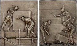 TROISIÈME RÉPUBLIQUE Plaque, Tailleurs de pierre TTB+