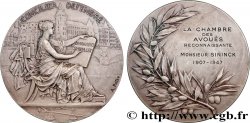 III REPUBLIC Médaille, Chambre des avoués reconnaissante