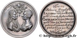 NETHERLANDS - UNITED PROVINCES - HOLLAND Médaille, Noces d’argent de Jacobus van der Ruyt et Catharina van Meurs