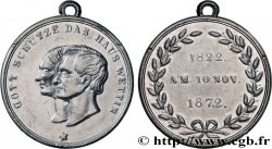 ALLEMAGNE - SAXE Médaille, Noces d’or de Johann Roi de Saxe et la princesse Amélie de Bavière