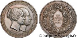 GERMANY - MECKLENBURG-SCHWERIN Médaille, Mariage de Frédéric François II de Mecklembourg-Schwerin et de la Princesse Augusta Reuss