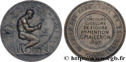 TROISIÈME RÉPUBLIQUE Médaille, Concours de ciselure de figure TTB