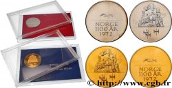 NORVÈGE Lot de 2 médailles, 1100 ans de l’unification de la Norvège