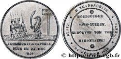 SECOND REPUBLIC Médaille satirique, Exil du maréchal Thomas-Robert BUGEAUD