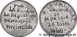 DEUXIÈME RÉPUBLIQUE Médaille, Journées de Juin, Hommage au général Cavaignac