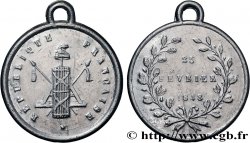 DEUXIÈME RÉPUBLIQUE Médaille, Proclamation de le République
