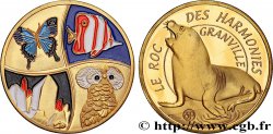 MÉDAILLES TOURISTIQUES Médaille touristique, Aquarium, Le roc des harmonies de Granville