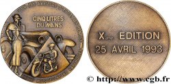 FUNFTE FRANZOSISCHE REPUBLIK Médaille, Xe édition du Cinq litres du Mans