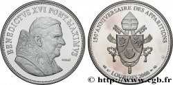 VATICAN AND PAPAL STATES Médaille, Benoît XVI, essai, 150e anniversaire des apparitions