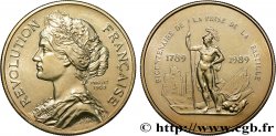 QUINTA REPUBLICA FRANCESA Médaille, Bicentenaire de la Révolution Française, Prise de la Bastille