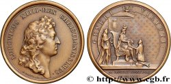 LOUIS XIV  THE SUN KING  Médaille, Promotion de 60 chevaliers de l’Ordre du Saint-Esprit, refrappe