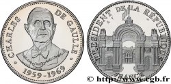 CINQUIÈME RÉPUBLIQUE Médaille, Charles de Gaulle, président de la République