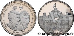 CINQUIÈME RÉPUBLIQUE Médaille, J.F. Kennedy et Charles de Gaulle, Ve République
