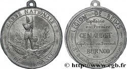 DEUXIÈME RÉPUBLIQUE Médaille, Garde nationale de France, Légion de Reims