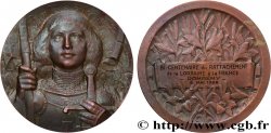 CINQUIÈME RÉPUBLIQUE Médaille, Jeanne d’Arc, Bicentenaire du rattachement de la Lorraine à la France