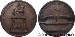 LOUIS XV THE BELOVED Médaille de la Place de la Bourse et de la statue équestre de Louis XV