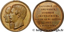 LOVE AND MARRIAGE Médaille, Mariage de Napoléon III et d’Eugénie