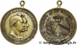 ALEMANIA - SAJONIA-COBURGO -GOTHA Médaille, Noces d’or d’Ernest II de Saxe Cobourg et Gotha avec la Princesse Alexandrine de Bade