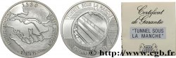 V REPUBLIC Médaille, Tunnel sous la Manche, première jonction