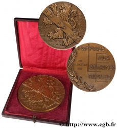 QUINTA REPUBLICA FRANCESA Médaille, Lorraine, Hommage aux services rendus