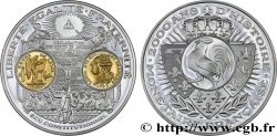 FUNFTE FRANZOSISCHE REPUBLIK Médaille, 2000 ans d’histoire monétaire française, l’écu constitutionnel
