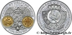 CINQUIÈME RÉPUBLIQUE Médaille, 2000 ans d’histoire monétaire française, le franc à cheval