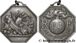 III REPUBLIC Médaille,123e régiment territorial d’infanterie, transformée en pendentif