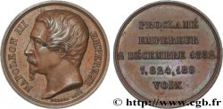 SECOND EMPIRE Médaille, Proclamation de l’empire TTB+/SUP