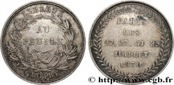 LOUIS-PHILIPPE - LES TROIS GLORIEUSES Médaille, Gloire au peuple